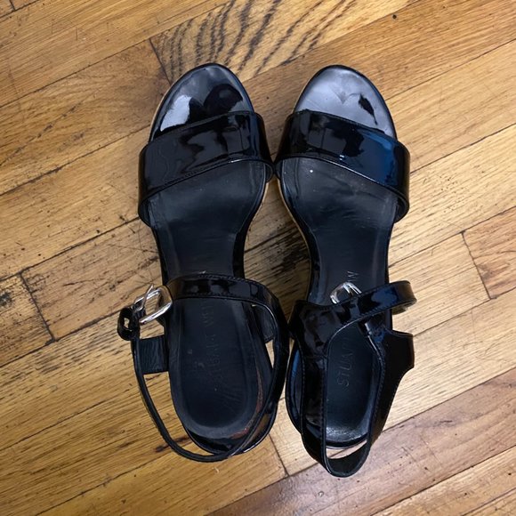 Stuart Weitzman Cork Wedge Platform Sandals - Picture 4 of 5